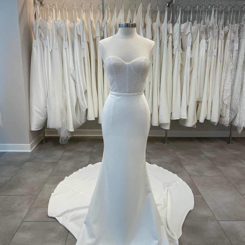 Pippa Fit and Flare Wedding Dress by Made With Love